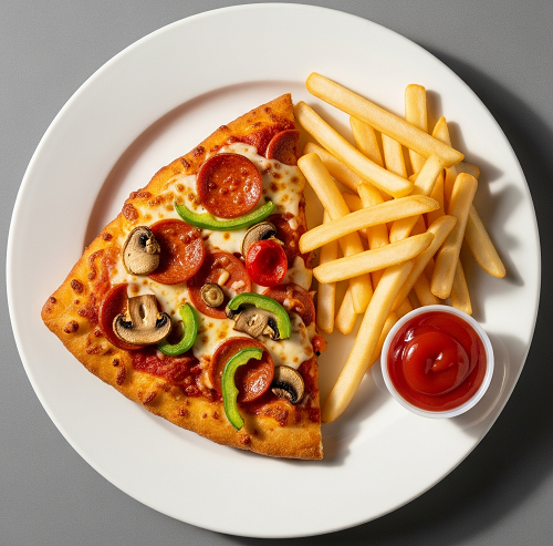 Pizza With Chips For Kids 